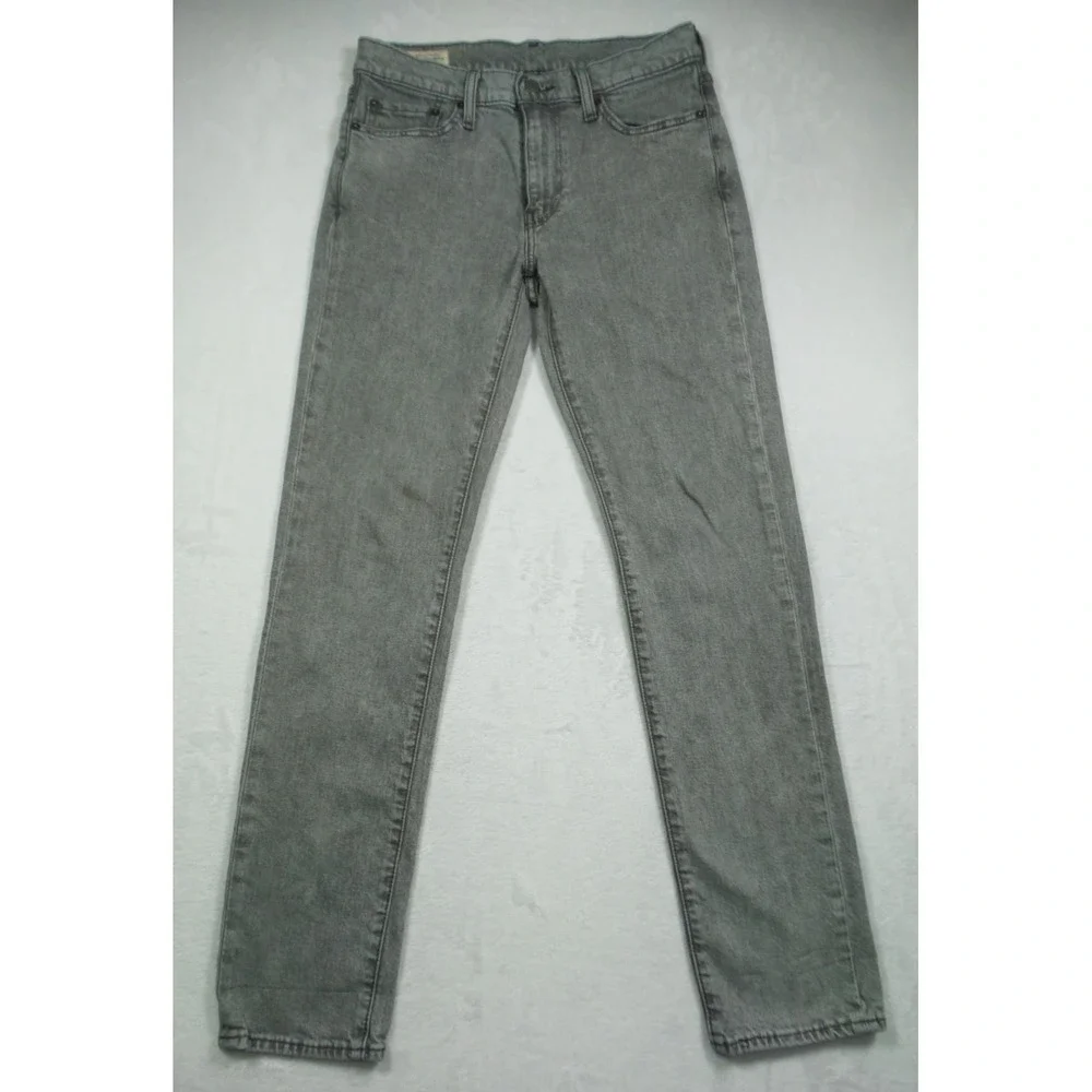 Levis Premium 511 Jeans Mens Size 30 x 32 Gray Denim‎ Slim Fit Straight Stretch